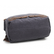 TD02 CYRIELLE™ Plecak - torba na ramię płótno - skóra naturalna damska
